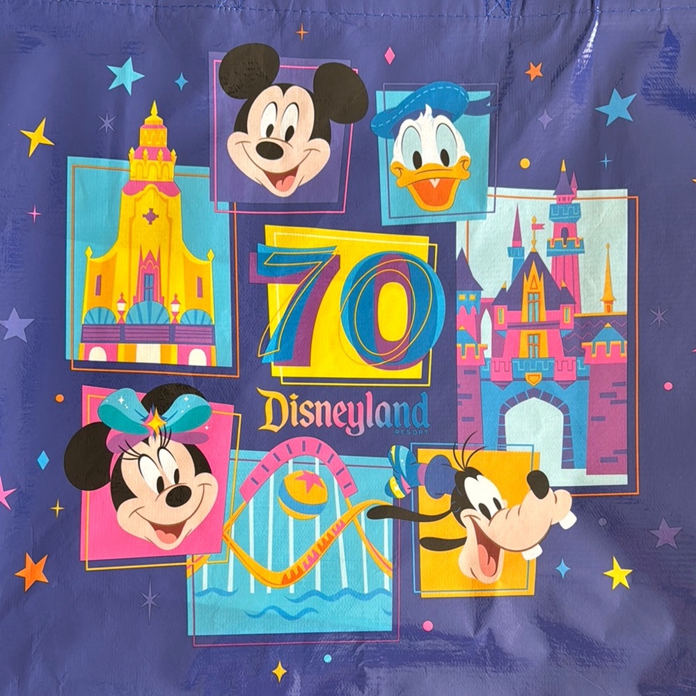 Disney Disneyland 70th Anniversary Character Tote Bag - Picture 4 of 12